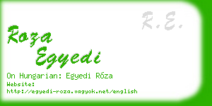 roza egyedi business card