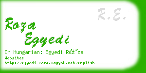 roza egyedi business card